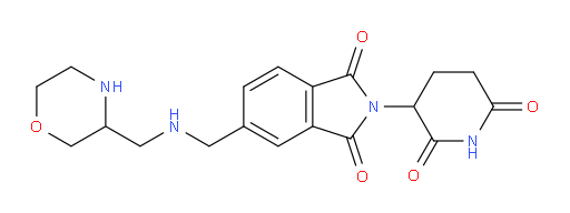 2-(2,6-dioxopiperidin-3-yl)-5-({[(morpholin-3-yl)methyl]amino}methyl)-2,3-dihydro-1H-isoindole-1,3-dione