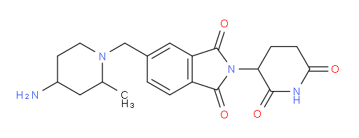 5-[(4-amino-2-methylpiperidin-1-yl)methyl]-2-(2,6-dioxopiperidin-3-yl)-2,3-dihydro-1H-isoindole-1,3-dione