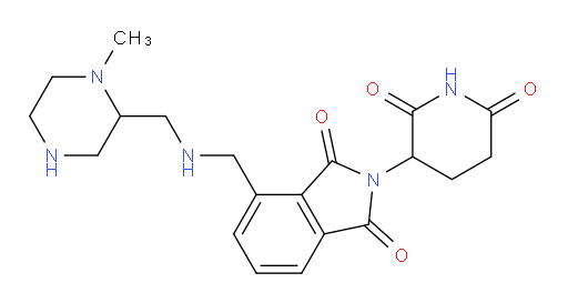 2-(2,6-dioxopiperidin-3-yl)-4-({[(1-methylpiperazin-2-yl)methyl]amino}methyl)-2,3-dihydro-1H-isoindole-1,3-dione