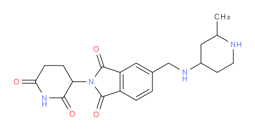 2-(2,6-dioxopiperidin-3-yl)-5-{[(2-methylpiperidin-4-yl)amino]methyl}-2,3-dihydro-1H-isoindole-1,3-dione