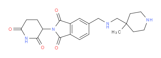 2-(2,6-dioxopiperidin-3-yl)-5-({[(4-methylpiperidin-4-yl)methyl]amino}methyl)-2,3-dihydro-1H-isoindole-1,3-dione
