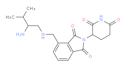 4-{[(2-amino-3-methylbutyl)amino]methyl}-2-(2,6-dioxopiperidin-3-yl)-2,3-dihydro-1H-isoindole-1,3-dione
