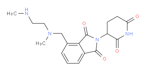2-(2,6-dioxopiperidin-3-yl)-4-({methyl[2-(methylamino)ethyl]amino}methyl)-2,3-dihydro-1H-isoindole-1,3-dione