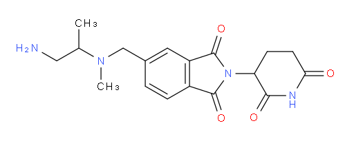 5-{[(1-aminopropan-2-yl)(methyl)amino]methyl}-2-(2,6-dioxopiperidin-3-yl)-2,3-dihydro-1H-isoindole-1,3-dione