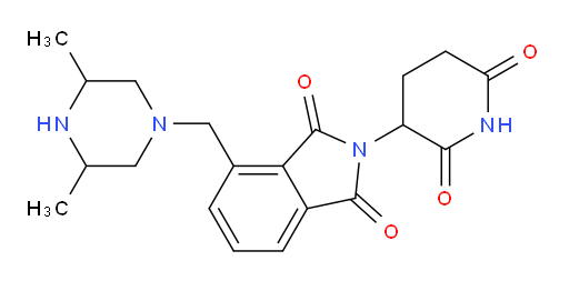 4-[(3,5-dimethylpiperazin-1-yl)methyl]-2-(2,6-dioxopiperidin-3-yl)-2,3-dihydro-1H-isoindole-1,3-dione