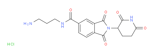 N-(3-aminopropyl)-2-(2,6-dioxopiperidin-3-yl)-1,3-dioxo-2,3-dihydro-1H-isoindole-5-carboxamide hydrochloride