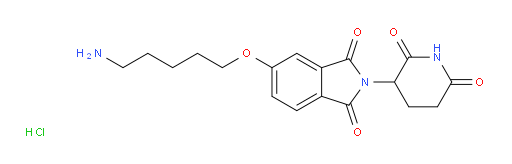 5-[(5-aminopentyl)oxy]-2-(2,6-dioxopiperidin-3-yl)-2,3-dihydro-1H-isoindole-1,3-dione hydrochloride