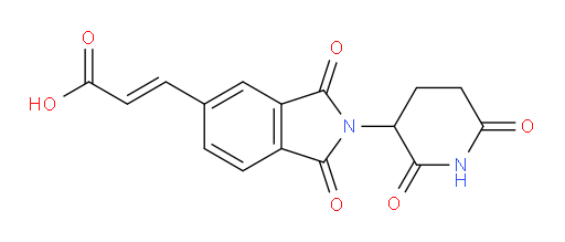 (2E)-3-[2-(2,6-dioxopiperidin-3-yl)-1,3-dioxo-2,3-dihydro-1H-isoindol-5-yl]prop-2-enoic acid