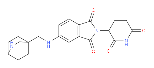 5-[({2-azabicyclo[2.2.2]octan-4-yl}methyl)amino]-2-(2,6-dioxopiperidin-3-yl)-2,3-dihydro-1H-isoindole-1,3-dione