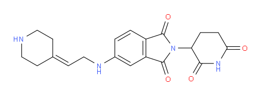 2-(2,6-dioxopiperidin-3-yl)-5-{[2-(piperidin-4-ylidene)ethyl]amino}-2,3-dihydro-1H-isoindole-1,3-dione