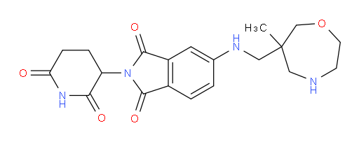 2-(2,6-dioxopiperidin-3-yl)-5-{[(6-methyl-1,4-oxazepan-6-yl)methyl]amino}-2,3-dihydro-1H-isoindole-1,3-dione