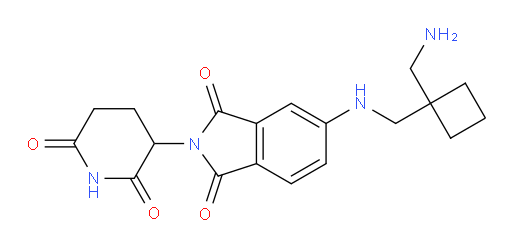 5-({[1-(aminomethyl)cyclobutyl]methyl}amino)-2-(2,6-dioxopiperidin-3-yl)-2,3-dihydro-1H-isoindole-1,3-dione