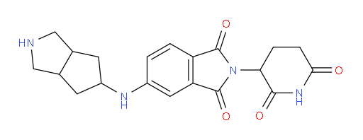 2-(2,6-dioxopiperidin-3-yl)-5-({octahydrocyclopenta[c]pyrrol-5-yl}amino)-2,3-dihydro-1H-isoindole-1,3-dione