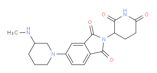 2-(2,6-dioxopiperidin-3-yl)-5-[3-(methylamino)piperidin-1-yl]-2,3-dihydro-1H-isoindole-1,3-dione