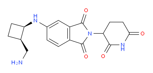 rac-5-{[(1R,2R)-2-(aminomethyl)cyclobutyl]amino}-2-(2,6-dioxopiperidin-3-yl)-2,3-dihydro-1H-isoindole-1,3-dione