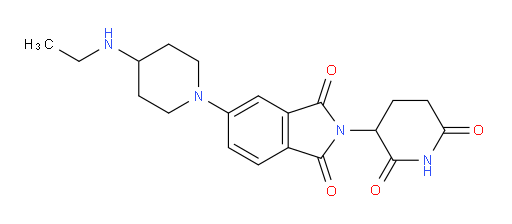 2-(2,6-dioxopiperidin-3-yl)-5-[4-(ethylamino)piperidin-1-yl]-2,3-dihydro-1H-isoindole-1,3-dione