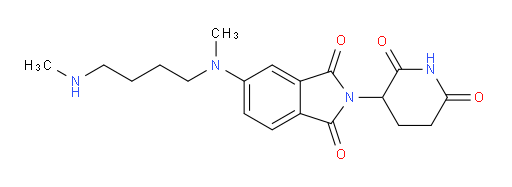 2-(2,6-dioxopiperidin-3-yl)-5-{methyl[4-(methylamino)butyl]amino}-2,3-dihydro-1H-isoindole-1,3-dione