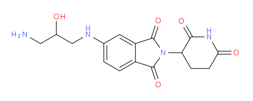 5-[(3-amino-2-hydroxypropyl)amino]-2-(2,6-dioxopiperidin-3-yl)-2,3-dihydro-1H-isoindole-1,3-dione
