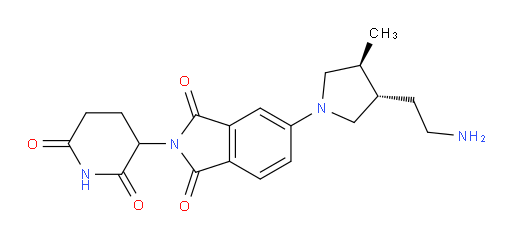 rac-5-[(3R,4R)-3-(2-aminoethyl)-4-methylpyrrolidin-1-yl]-2-(2,6-dioxopiperidin-3-yl)-2,3-dihydro-1H-isoindole-1,3-dione