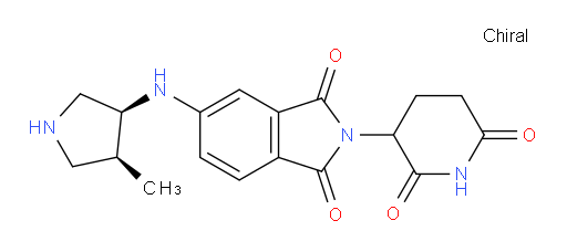 2-(2,6-dioxopiperidin-3-yl)-5-{[(3S,4S)-4-methylpyrrolidin-3-yl]amino}-2,3-dihydro-1H-isoindole-1,3-dione