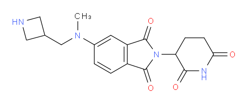 5-{[(azetidin-3-yl)methyl](methyl)amino}-2-(2,6-dioxopiperidin-3-yl)-2,3-dihydro-1H-isoindole-1,3-dione