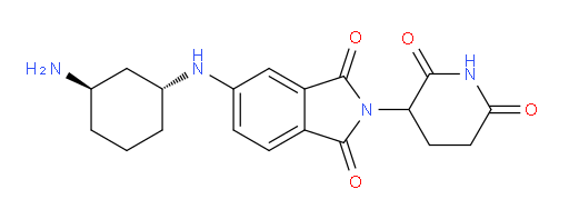 rac-5-{[(1R,3R)-3-aminocyclohexyl]amino}-2-(2,6-dioxopiperidin-3-yl)-2,3-dihydro-1H-isoindole-1,3-dione