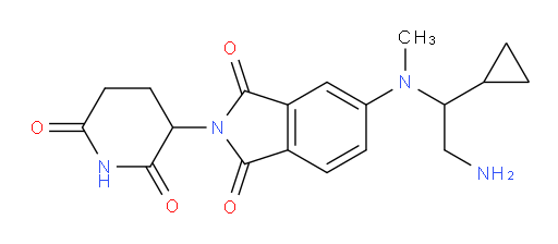 5-[(2-amino-1-cyclopropylethyl)(methyl)amino]-2-(2,6-dioxopiperidin-3-yl)-2,3-dihydro-1H-isoindole-1,3-dione