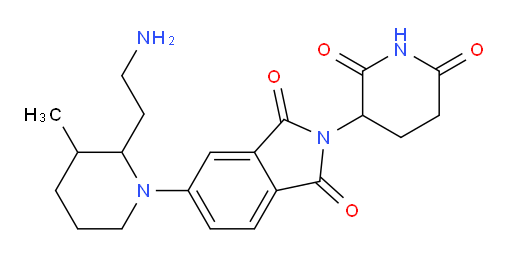 5-[2-(2-aminoethyl)-3-methylpiperidin-1-yl]-2-(2,6-dioxopiperidin-3-yl)-2,3-dihydro-1H-isoindole-1,3-dione