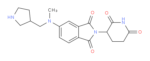 2-(2,6-dioxopiperidin-3-yl)-5-{methyl[(pyrrolidin-3-yl)methyl]amino}-2,3-dihydro-1H-isoindole-1,3-dione