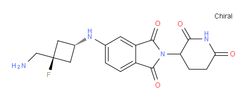 2-(2,6-dioxopiperidin-3-yl)-5-{[(1r,3r)-3-(aminomethyl)-3-fluorocyclobutyl]amino}-2,3-dihydro-1H-isoindole-1,3-dione