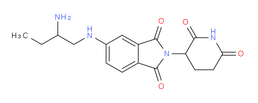 5-[(2-aminobutyl)amino]-2-(2,6-dioxopiperidin-3-yl)-2,3-dihydro-1H-isoindole-1,3-dione