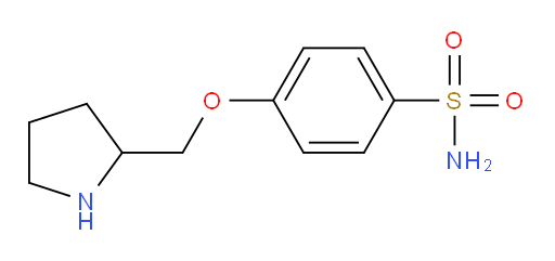 4-[(pyrrolidin-2-yl)methoxy]benzene-1-sulfonamide
