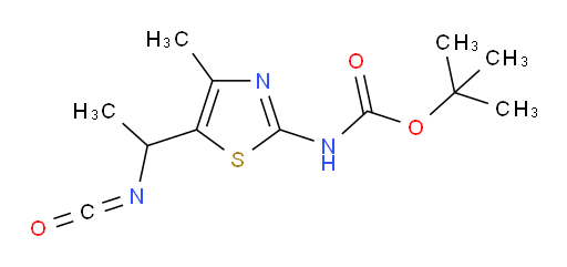 tert-butyl N-[5-(1-isocyanatoethyl)-4-methyl-1,3-thiazol-2-yl]carbamate