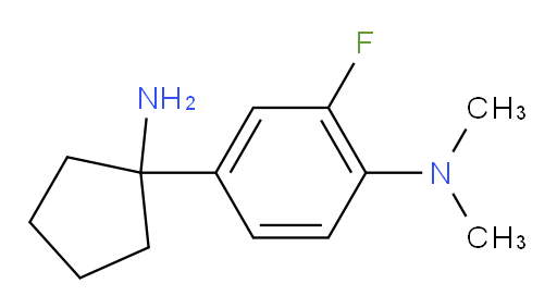 4-(1-aminocyclopentyl)-2-fluoro-N,N-dimethylaniline