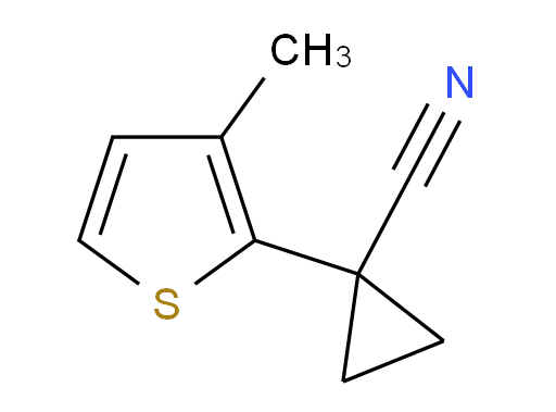 1-(3-methylthiophen-2-yl)cyclopropane-1-carbonitrile