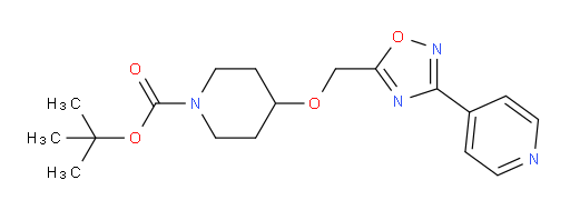 tert-butyl 4-{[3-(pyridin-4-yl)-1,2,4-oxadiazol-5-yl]methoxy}piperidine-1-carboxylate