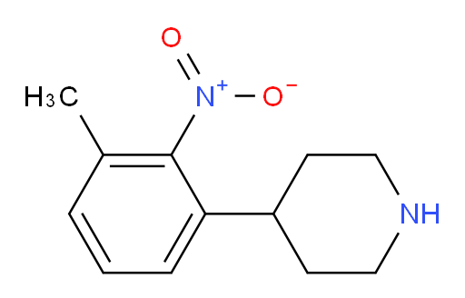 4-(3-methyl-2-nitrophenyl)piperidine