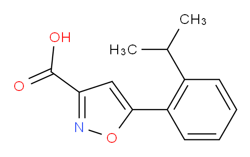 5-[2-(propan-2-yl)phenyl]-1,2-oxazole-3-carboxylic acid