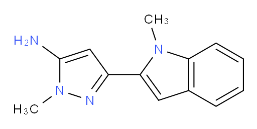 1-methyl-3-(1-methyl-1H-indol-2-yl)-1H-pyrazol-5-amine