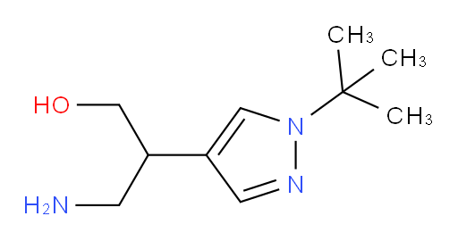 3-amino-2-(1-tert-butyl-1H-pyrazol-4-yl)propan-1-ol