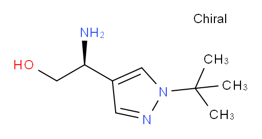 (2S)-2-amino-2-(1-tert-butyl-1H-pyrazol-4-yl)ethan-1-ol