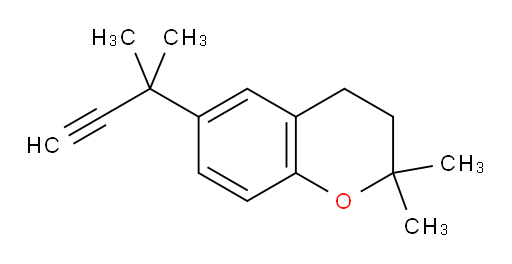 2,2-dimethyl-6-(2-methylbut-3-yn-2-yl)-3,4-dihydro-2H-1-benzopyran