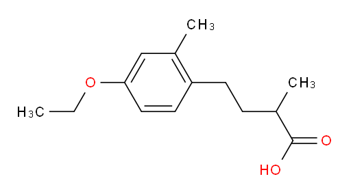 4-(4-ethoxy-2-methylphenyl)-2-methylbutanoic acid