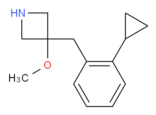 3-[(2-cyclopropylphenyl)methyl]-3-methoxyazetidine