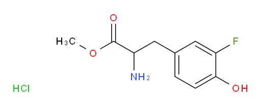 methyl 2-amino-3-(3-fluoro-4-hydroxyphenyl)propanoate hydrochloride