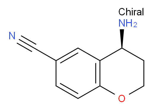 (4S)-4-amino-3,4-dihydro-2H-1-benzopyran-6-carbonitrile