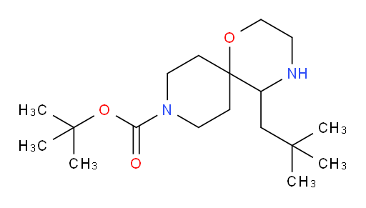 tert-butyl 5-(2,2-dimethylpropyl)-1-oxa-4,9-diazaspiro[5.5]undecane-9-carboxylate