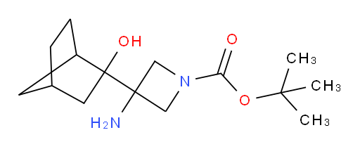 tert-butyl 3-amino-3-{2-hydroxybicyclo[2.2.1]heptan-2-yl}azetidine-1-carboxylate