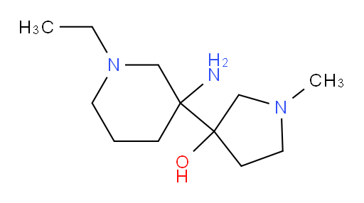 3-(3-amino-1-ethylpiperidin-3-yl)-1-methylpyrrolidin-3-ol