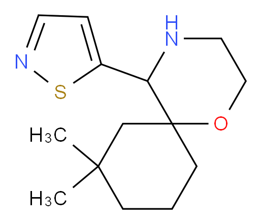 8,8-dimethyl-5-(1,2-thiazol-5-yl)-1-oxa-4-azaspiro[5.5]undecane